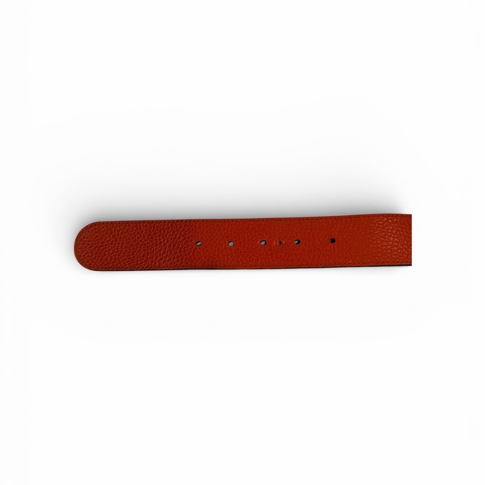 Gucci Reversible Orange & Black Leather Belt - Picture 5 of 10